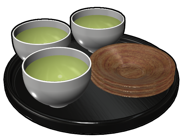 日本茶 緑茶002 イラストクーコッチ ｲﾗｽﾄｻｰﾋﾞｽ