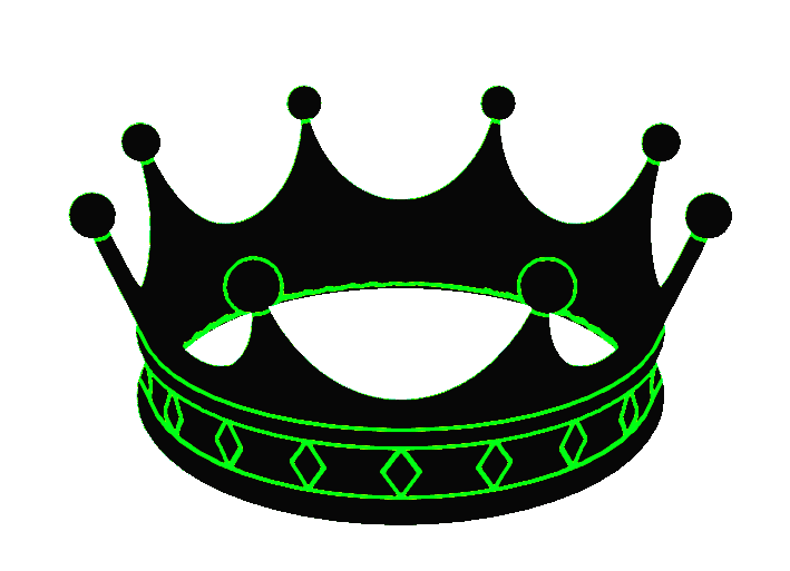 ネオン 王冠002 イラストクーコッチ ｲﾗｽﾄ ｼﾙｴｯﾄｻｰﾋﾞｽ