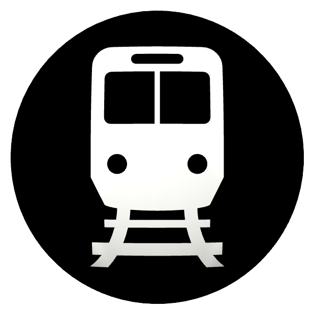 シル）電車アイコンB003