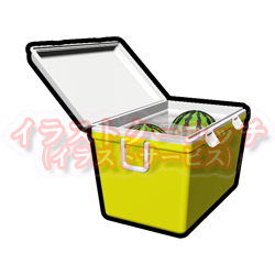 クーラーボックス「スイカ」 保冷中