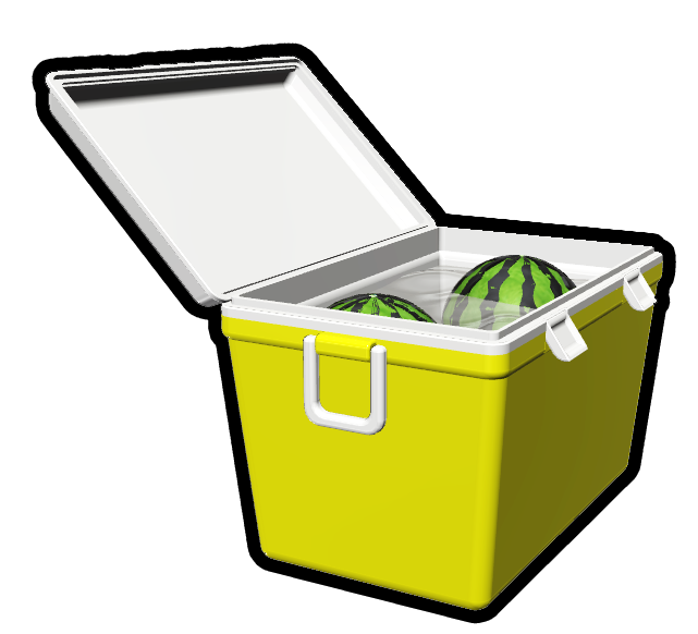 クーラーボックス　スイカ