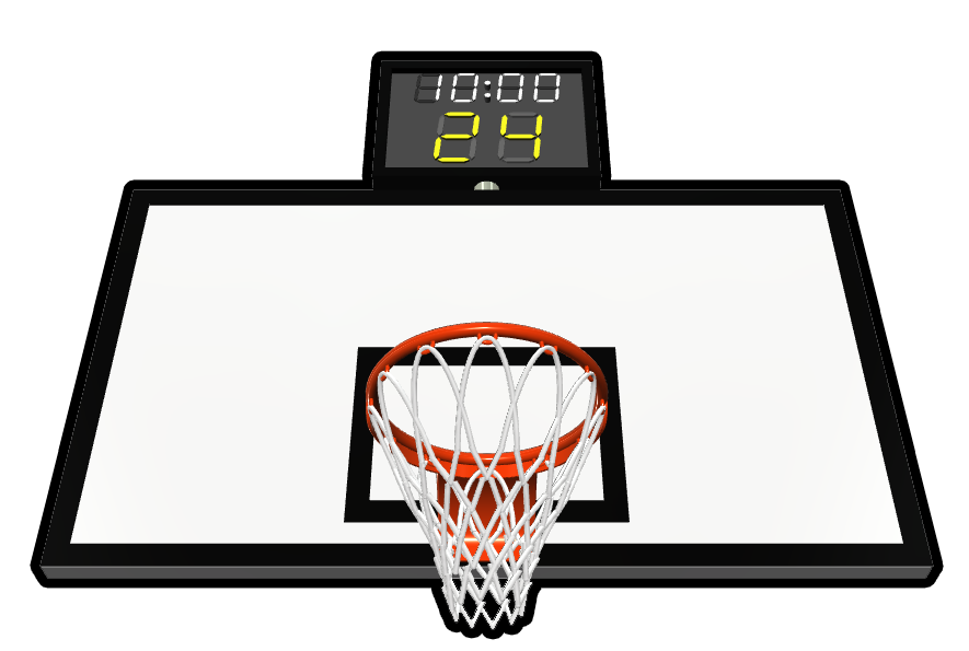 バスケ　ゴール　バックボード　タイム