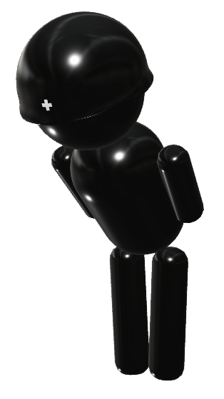 光沢）人間ヘルメット001