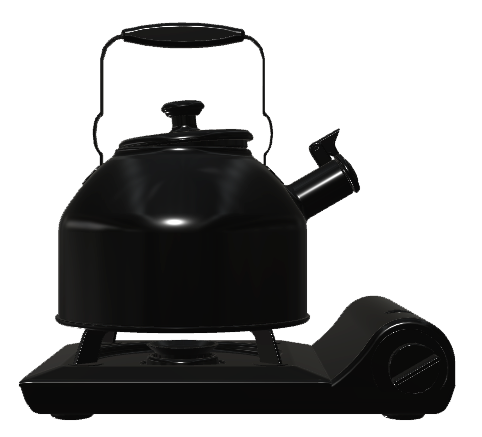 光沢）やかんと卓上コンロ001