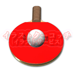 卓球ラケット　横回転