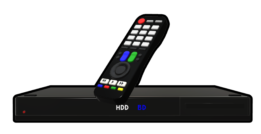 ブルーレイレコーダーとリモコン2