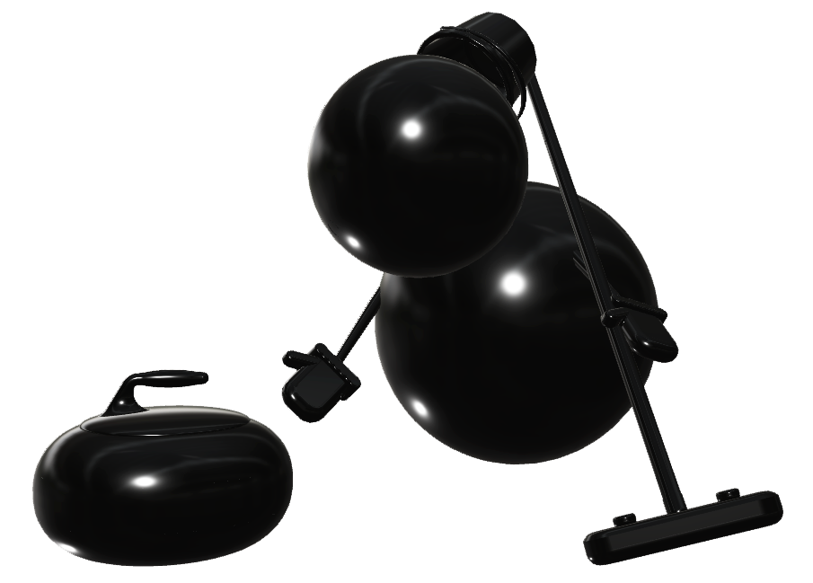 光沢 雪だるま カーリング001