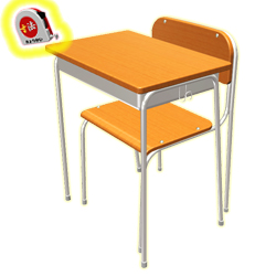 学校の机・椅子0