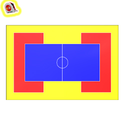 「ドッジボールのコート」