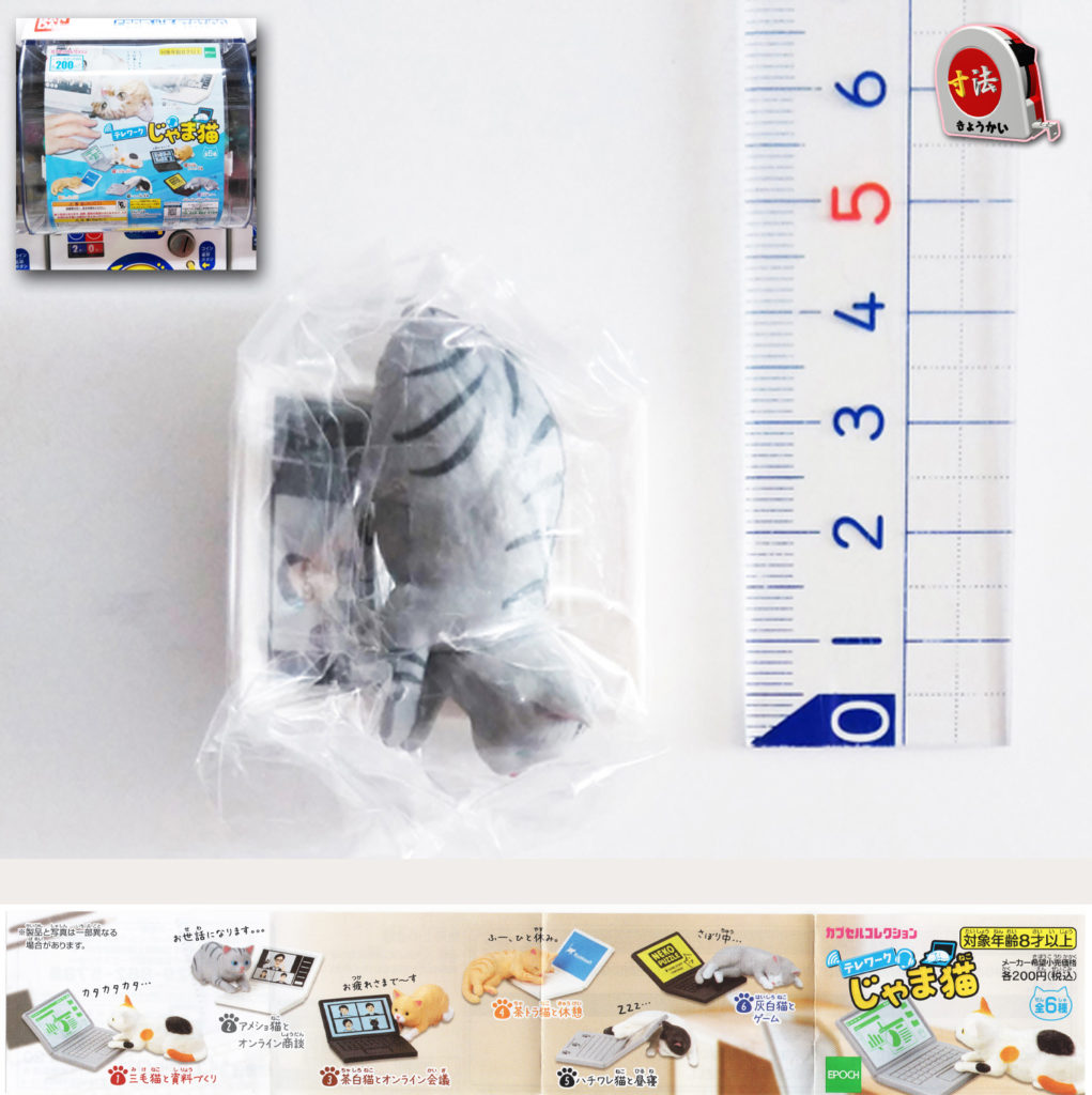 寸法　ガチャ　じゃま猫