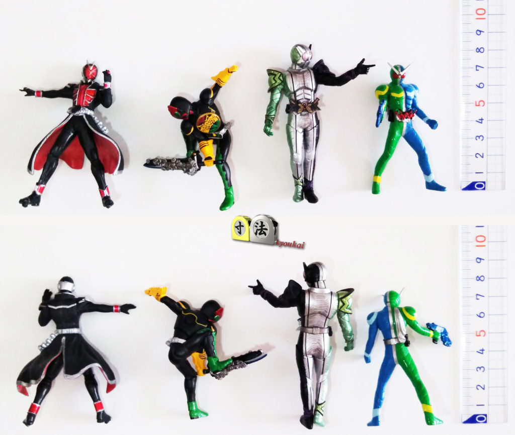 寸法　仮面ライダーまとめて3　ライダー軍団